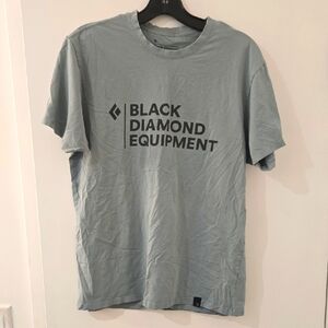 Black Diamond T-Shirt, Medium, Grey/Blue